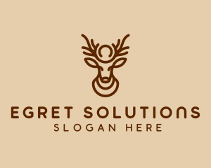 Brown Horn Deer logo design