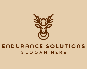 Brown Horn Deer logo design