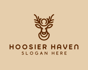 Brown Horn Deer logo design