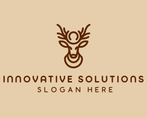 Brown Horn Deer logo design