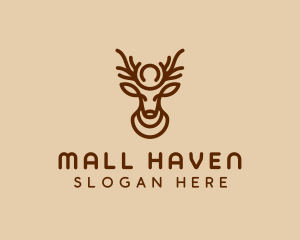 Brown Horn Deer logo design