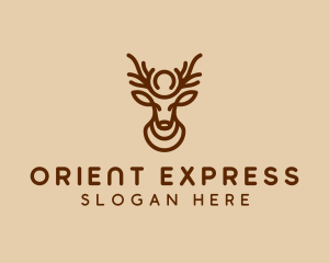 Brown Horn Deer logo design