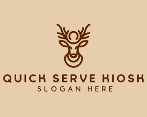 Brown Horn Deer logo design