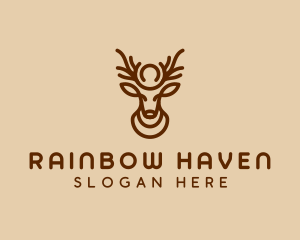 Brown Horn Deer logo design