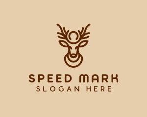 Brown Horn Deer logo design