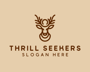 Brown Horn Deer logo design