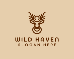 Brown Horn Deer logo design