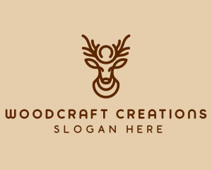 Brown Horn Deer logo design