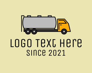 Truck Company - Oil Tanker Truck logo design