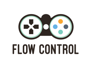 Game Controller Binoculars logo design