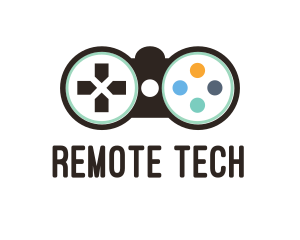 Remote - Game Controller Binoculars logo design
