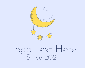 Maternity - Baby Stars Moon logo design