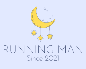 Nursery - Baby Stars Moon logo design