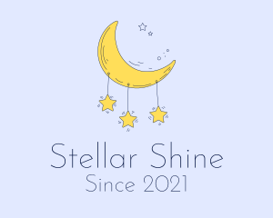 Stars - Baby Stars Moon logo design