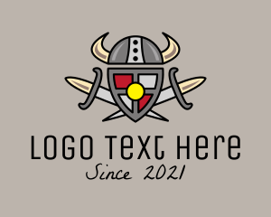 Helmet - Medieval Battle Armor logo design