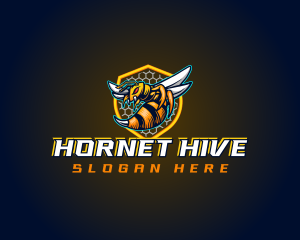 Hornet Gaming Shield logo design