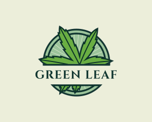 Marijuana Cannabis Plant logo design