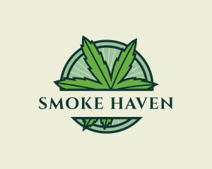 Marijuana Cannabis Plant logo design