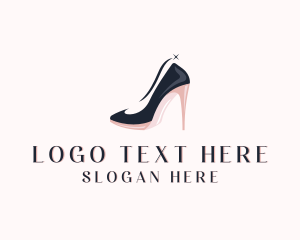 Shoe - Elegant Stilettos Shoes logo design
