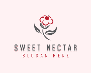 Cupcake Flower Pastry logo design