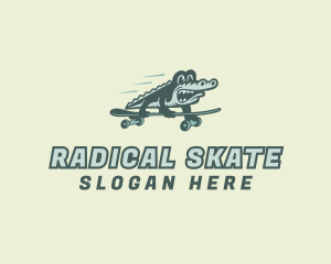 Skateboard - Alligator Skater Skateboard logo design