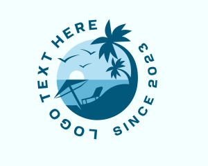 Tropical - Summer Beach Resort logo design