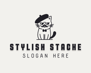 Cat Beret logo design