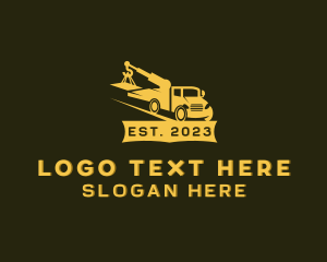 Distribution - Towing Truck Mover logo design