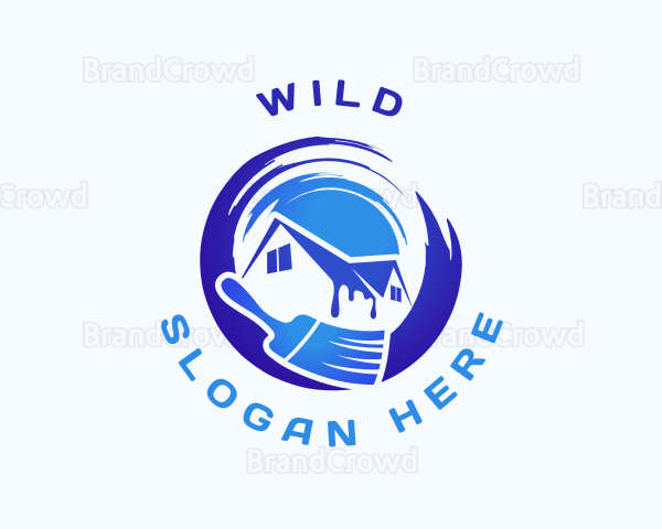 House Builder Paint Logo