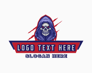 Skeleton - Reaper Skull Gaming logo design