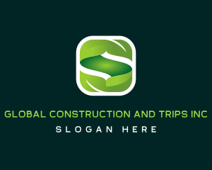 Organic - Sustainable Leaf Letter S logo design