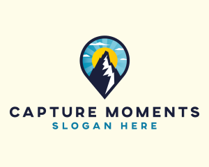 Destination - Mountain Sun Travel Agency logo design