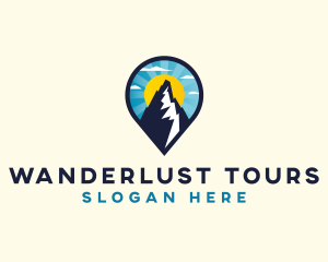 Mountain Sun Travel Agency logo design