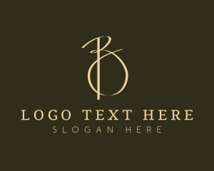 Letter B - Luxury Aesthetic Signature logo design