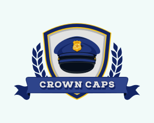 Police Officer Cap  logo design