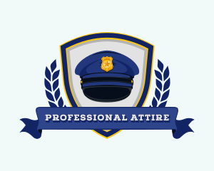 Uniform - Police Cap Academy logo design