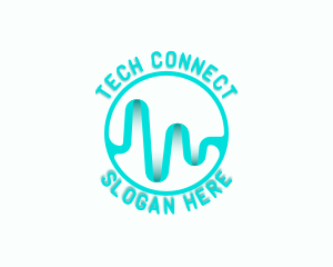 Recording Artist - Music Audio Soundwaves logo design