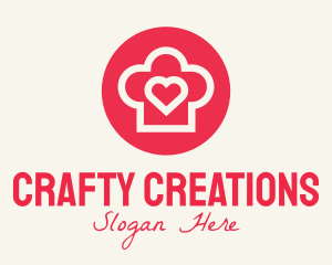 Homemade - Heart Baking Hat logo design