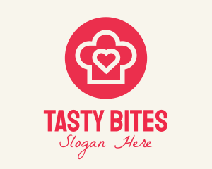 Eat - Heart Baking Hat logo design