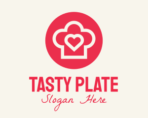 Dish - Heart Baking Hat logo design