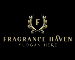 Floral Wreath Fragrance logo design