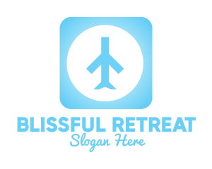 Social Media - Blue Plane App logo design