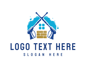 Housework - Tile Home Washer logo design