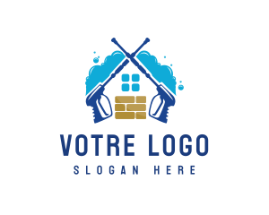 Floor - Tile Home Washer logo design