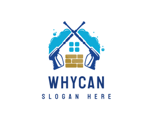 Pressure Washing - Tile Home Washer logo design