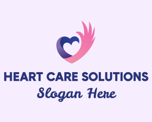 Heart Wing Community logo design