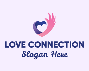 Courtship - Heart Wing Community logo design