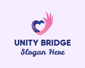 Inclusion - Heart Wing Community logo design