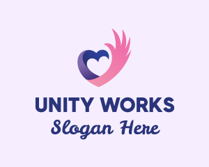 Heart Wing Community logo design