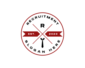 Necktie Employee Recruitment logo design